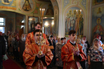 Литургия в Троицком храме поселка Лев Толстой