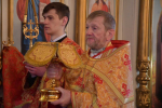Литургия в Троицком храме поселка Лев Толстой