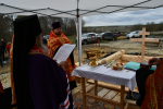 В селе Хитрово Данковского округа освящен закладной камень в основание нового храма