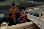 В селе Хитрово Данковского округа освящен закладной камень в основание нового храма