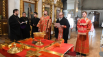 Епископ Максим совершил чин освящения накупольных крестов