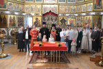 Епископ Максим совершил чин освящения накупольных крестов