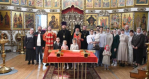 Епископ Максим совершил чин освящения накупольных крестов