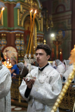 Престольный праздник в Вознесенском соборе города Ельца