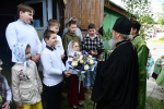 Божественная литургия в день Святаго Духа в Троицком храме города Ельца