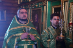 Божественная литургия в день Святаго Духа в Троицком храме города Ельца