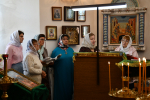 Божественная литургия в Никольском храме села Никольское