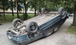 В Ельце 15-летний подросток угнал автомобиль и перевернулся на нём!