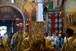 Божественная литургия Архиерейским чином в Казанском соборе Лебедяни