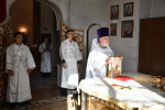 Литургия в храме Спаса Нерукотворного города Ельца