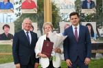В Ельце открылась обновлённая Доска почёта «Трудовая слава»
