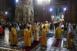 Божественная литургия в Вознесенском соборе