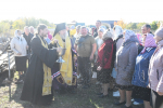 Епископ Максим совершил чин освящения накупольных крестов