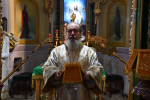 Литургия в Троицком епархиальном женском монастыре города Лебедяни