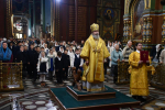Божественная литургия в Вознесенском соборе в день 30-летия Православной гимназии