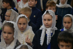 Божественная литургия в Вознесенском соборе в день 30-летия Православной гимназии
