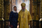 Божественная литургия в Вознесенском соборе в день 30-летия Православной гимназии