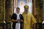 Божественная литургия в Вознесенском соборе в день 30-летия Православной гимназии