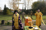 Епископ Максим совершил чин освящения накупольных крестов